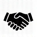 Handshake icon representing ongoing support